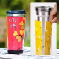 (NEW 304스텐) DIY 이중스텐텀블러(속지교체형) 450ml