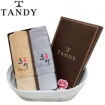 탠디 추석선물패키지 캘리그라피 뱀부얀1.9 타올 2매세트