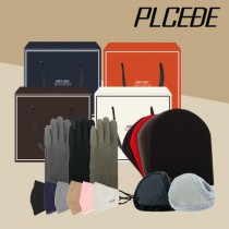 플씨드 국산 숏 비니 + 털 귀마개 + 벨벳 논슬립 터치 장갑 + 플씨드 방한 마스크 4종 세트